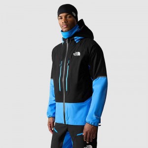 Men's The North Face Balmenhorn FUTURELIGHT™ Rain Jackets Black / Blue | NZ-0378649