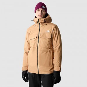 Men's The North Face Fourbarrel Triclimate 3 In 1 Jackets Khaki / Black | NZ-5206794