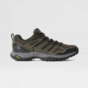 Men's The North Face Hedgehog FUTURELIGHT™ Hiking Shoes Grey Brown Green / Black | NZ-0293875