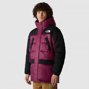 Men's The North Face Himalayan Parka Fuchsia / Black | NZ-5614720