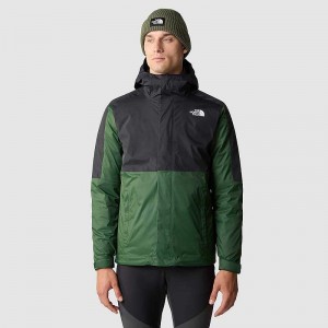 Men's The North Face New DryVent™ 3 In 1 Jackets Deep Green / Black | NZ-5289360