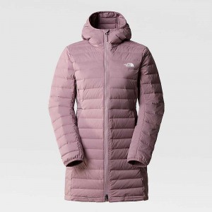 Women's The North Face Belleview Stretch Down Jackets Grey | NZ-8046519