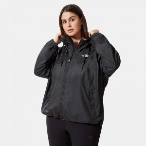 Women's The North Face Plus Size Sheru Lightweight Jackets Black | NZ-7964583