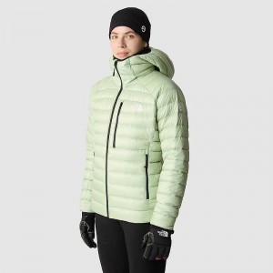 Women's The North Face Summit Breithorn Down Jackets Olive | NZ-4372105