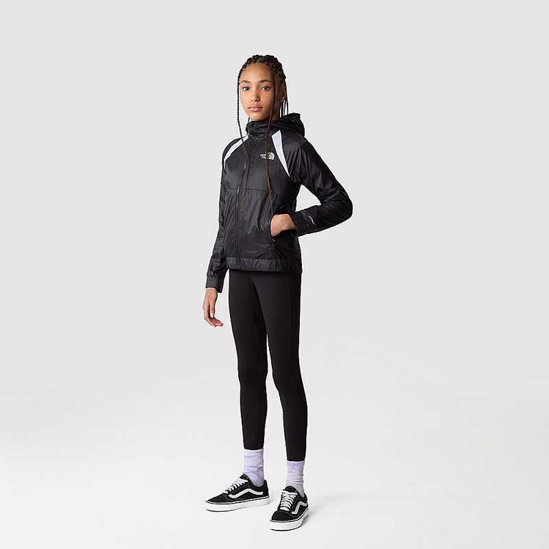 Girls' The North Face Never Stop Windbreaker Black | NZ-3109685