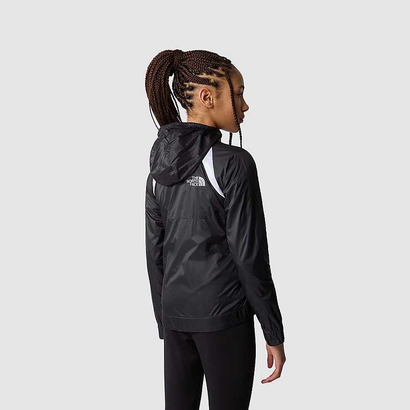 Girls' The North Face Never Stop Windbreaker Black | NZ-3109685